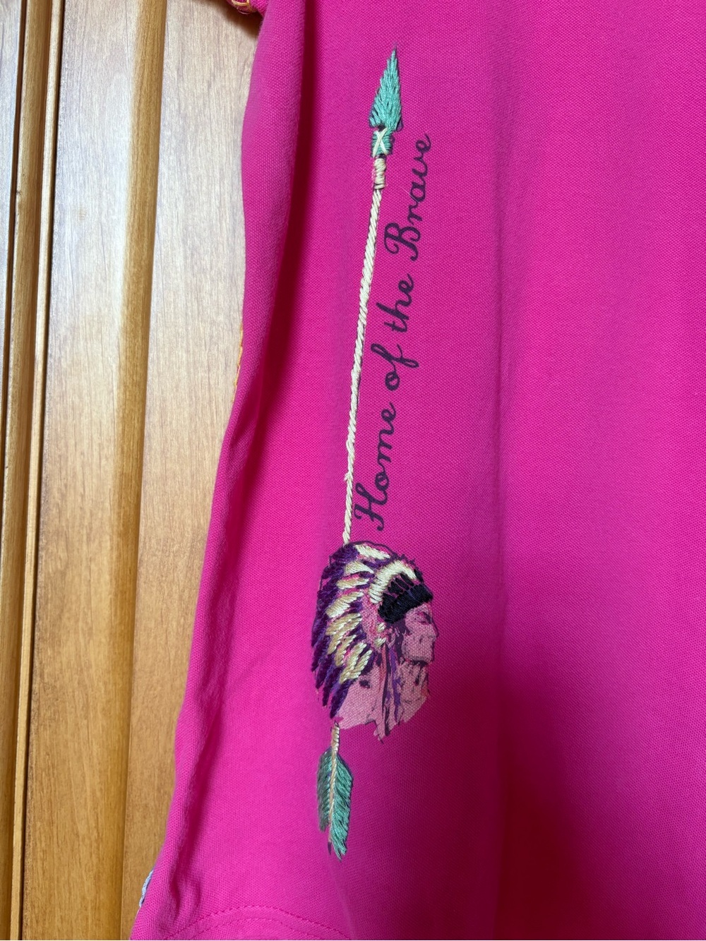 Double D Ranch Embroidered, Beaded Polo. - Picture 5 of 7